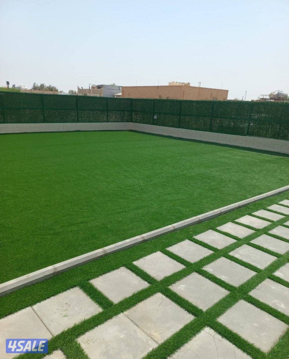 تنسيق حدائق وعمل شلالات ونوفير زراع التيل الطبيعي وتركيب التيل الصناع3