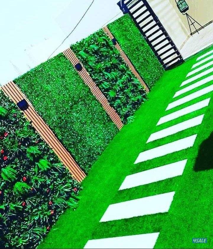 تنسيق حدائق وعمل شلالات ونوفير زراع التيل الطبيعي وتركيب التيل الصناع5