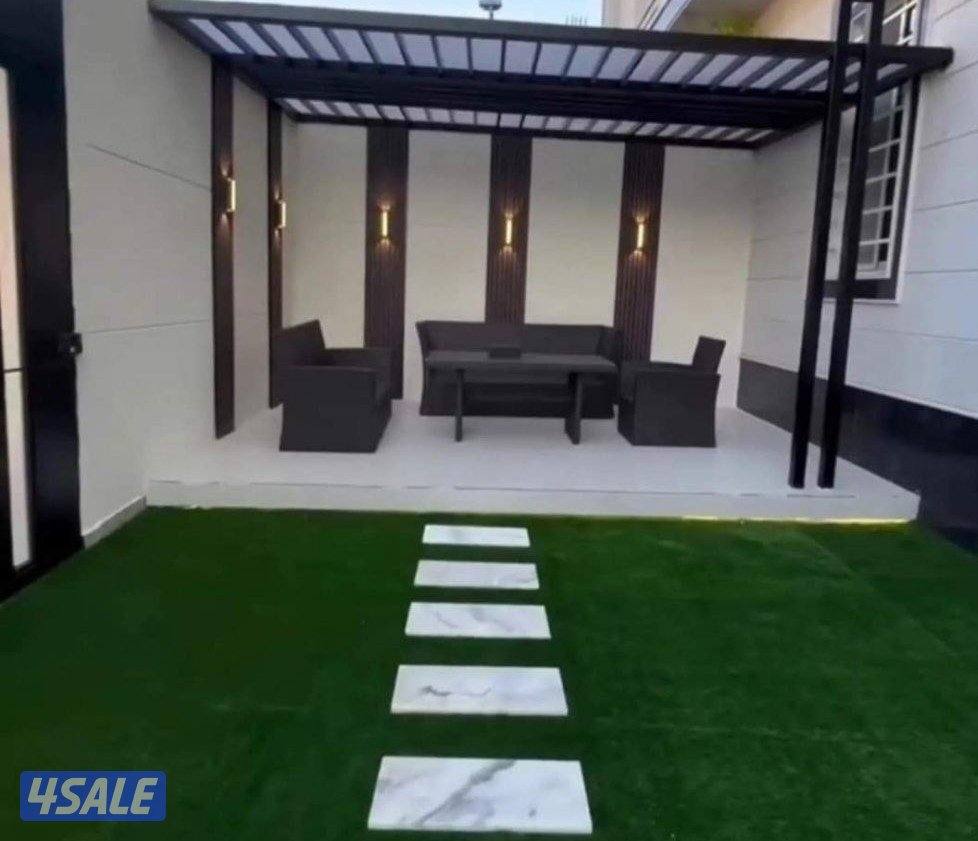 تنسيق حدائق وعمل شلالات ونوفير زراع التيل الطبيعي وتركيب التيل الصناع6