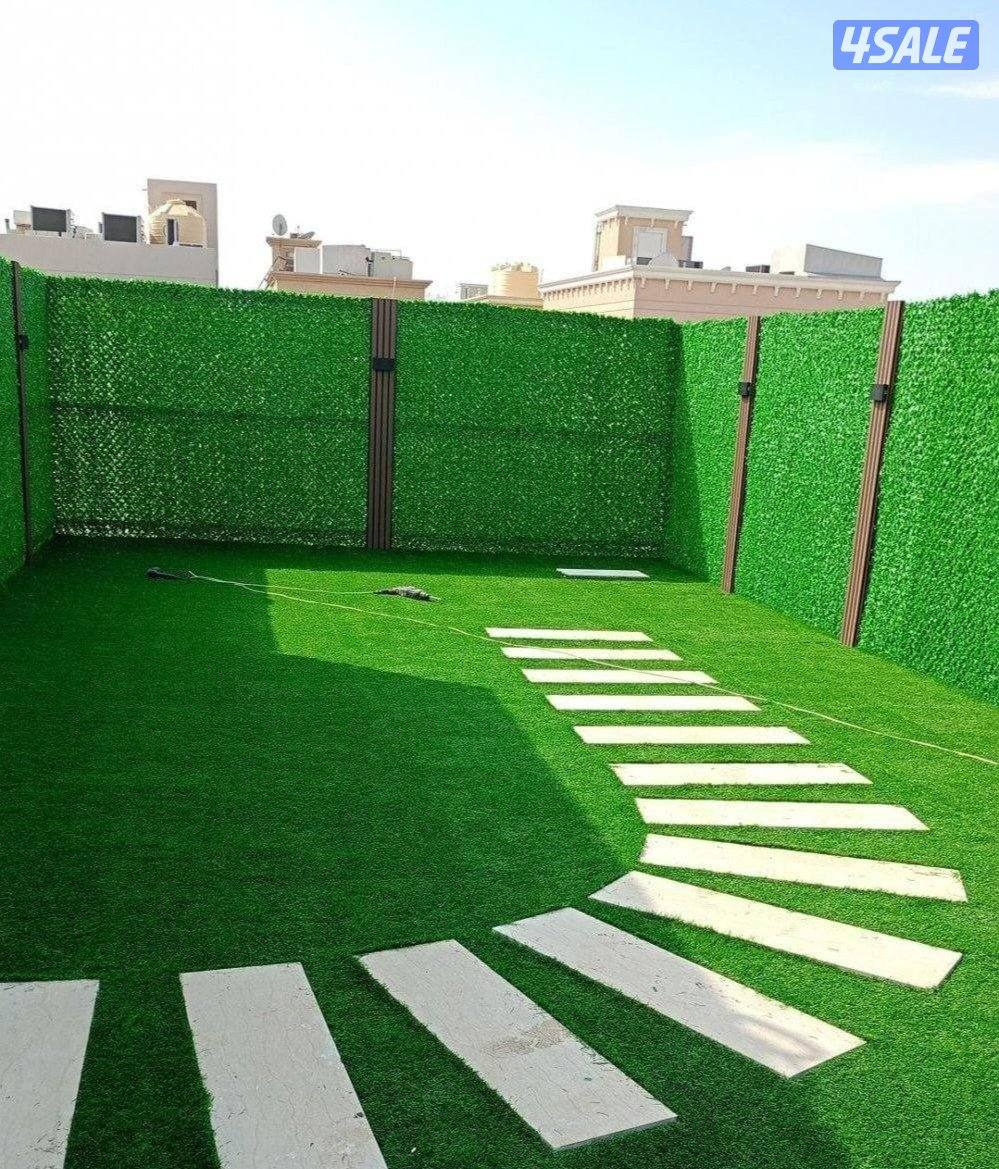 تنسيق حدائق وعمل شلالات ونوفير زراع التيل الطبيعي وتركيب التيل الصناع4