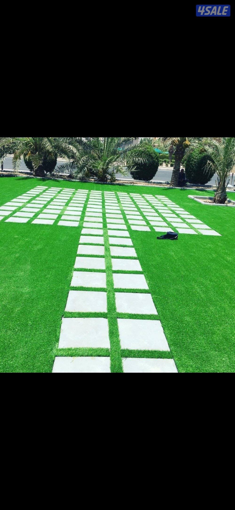 تنسيق حدائق وعمل شلالات ونوفير زراع التيل الطبيعي وتركيب التيل الصناع10