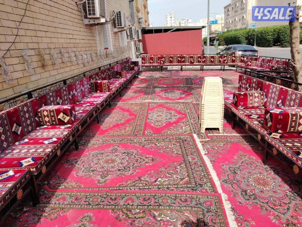 تأجير كراسي عزا و خيمة مكيفات دفات بركن ضيافة رجال و نساء تسكير افوايت14