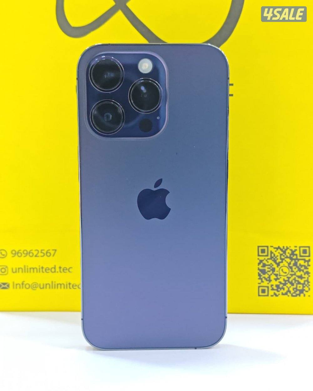 ايفون 14 برو 256 جيجا بنفسجي iPhone 14 Pro 256GB Purple Used like new0