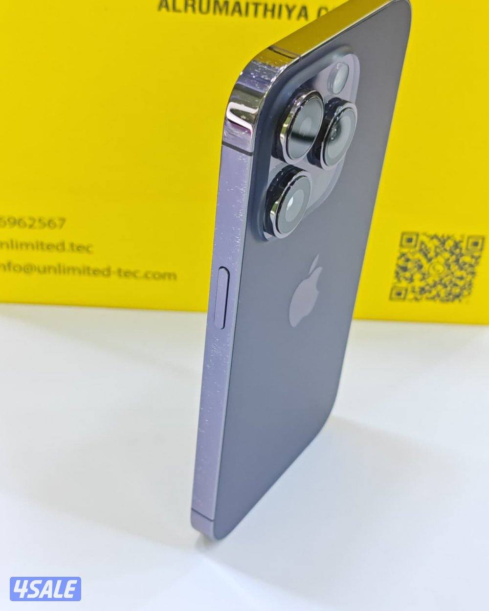 ايفون 14 برو 256 جيجا بنفسجي iPhone 14 Pro 256GB Purple Used like new6