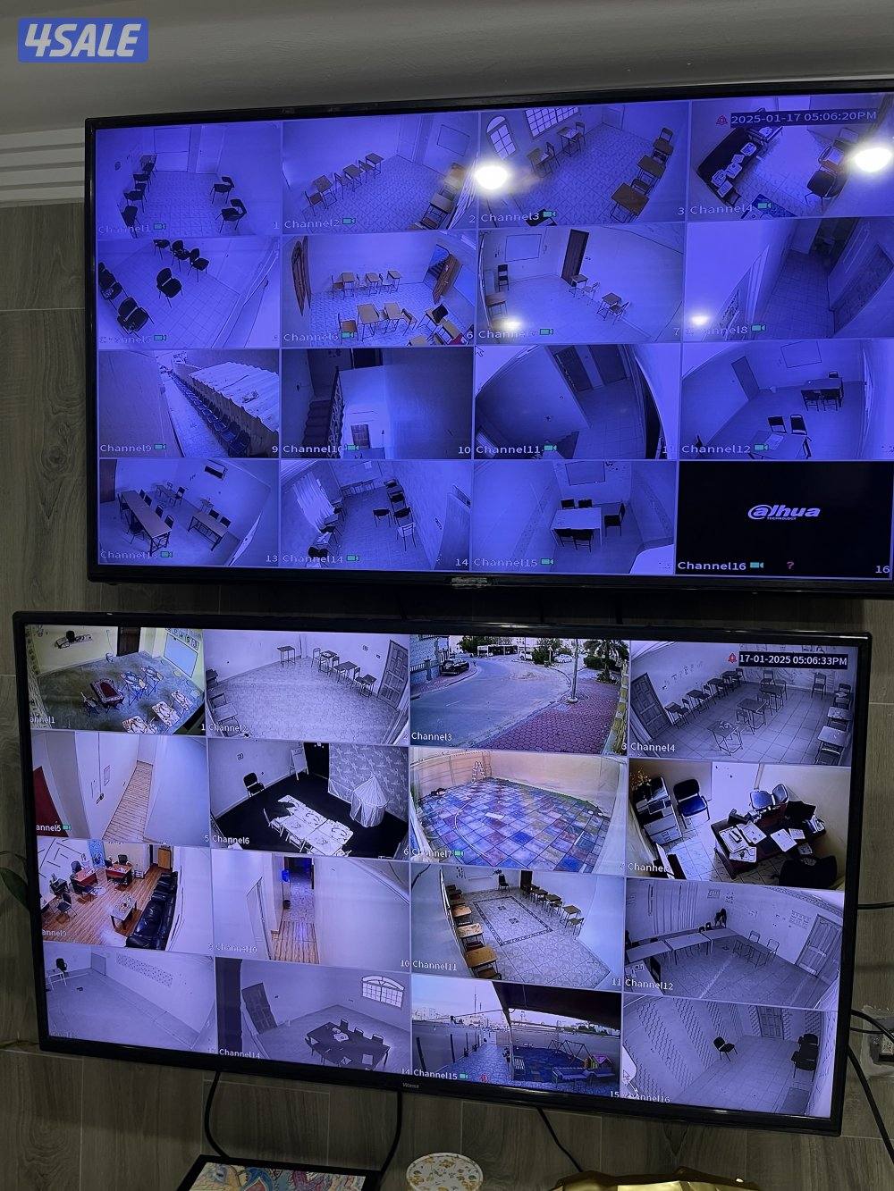 اقوي عرض4كاميرات60دينار2ميجا مع جهازdvrهارد1تيرا مع التركيب8