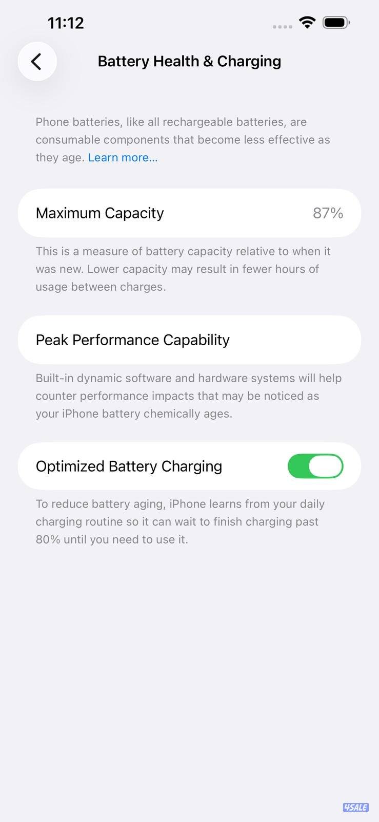 ايفون 13 برو ماكس 1 تيرا فضي iPhone 13 Pro Max 1TB Silver Used like ne4