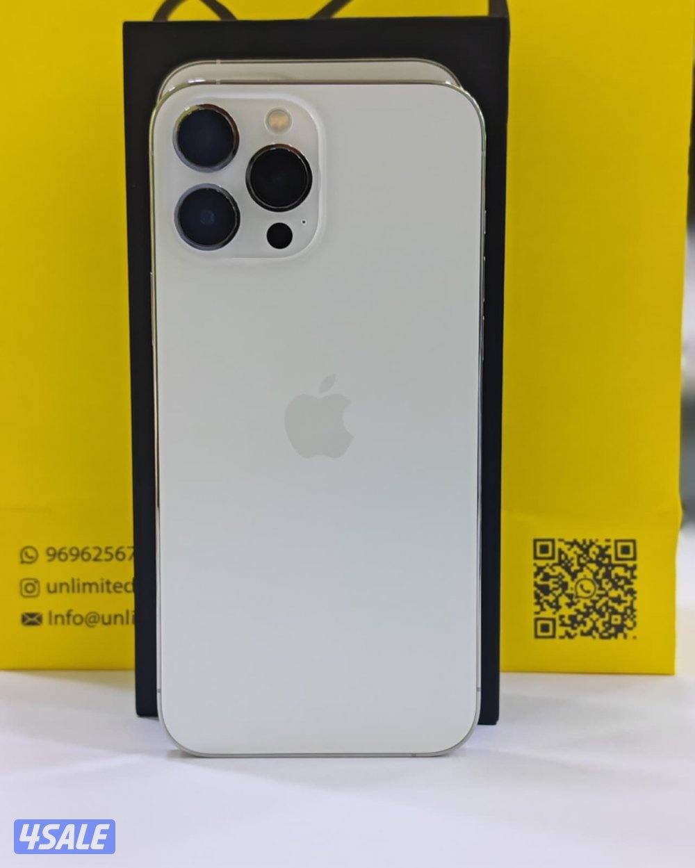 ايفون 13 برو ماكس 1 تيرا فضي iPhone 13 Pro Max 1TB Silver Used like ne5