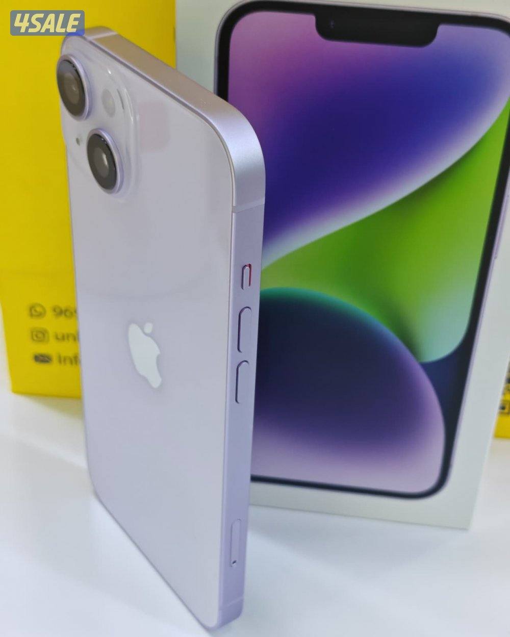 ايفون 14 128 جيجا بنفسجي iPhone 14 128GB Purple Used like new7
