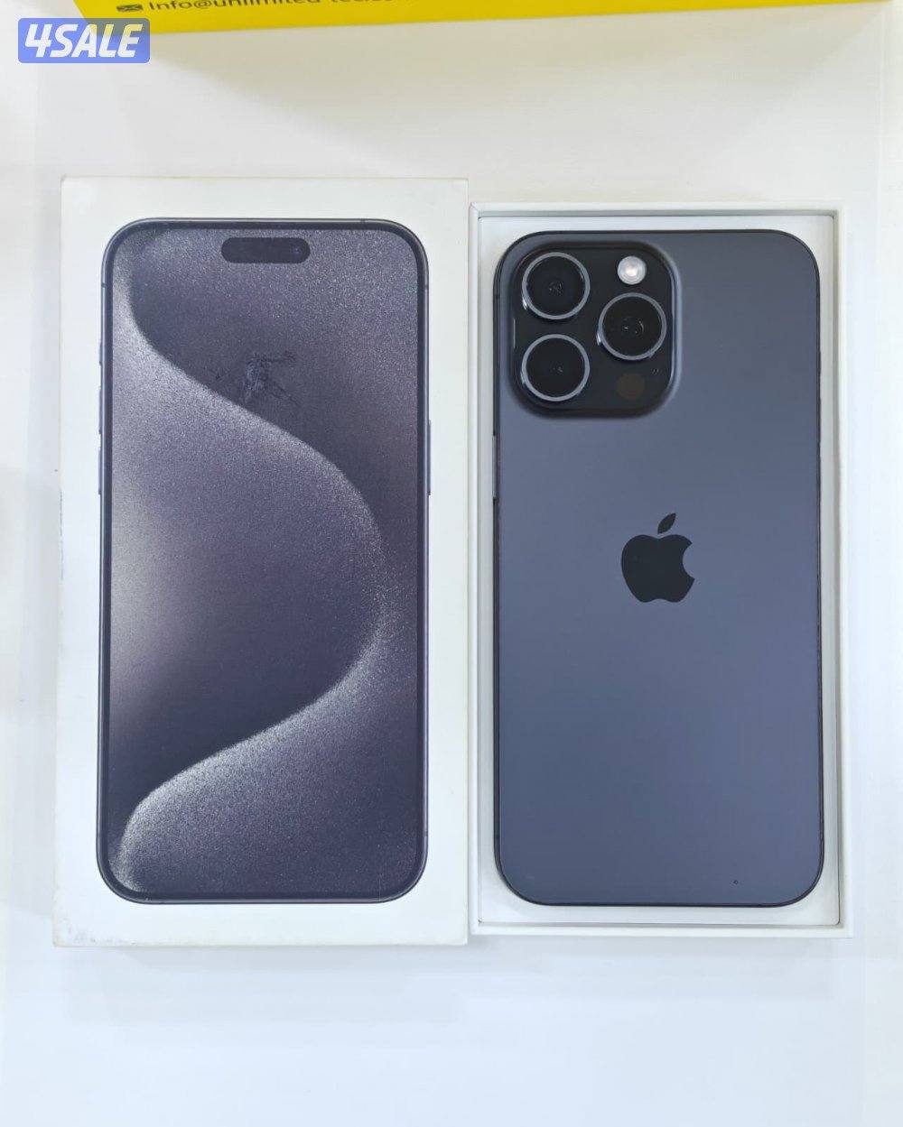 ايفون 15 برو ماكس 256 جيجا  iPhone 15 Pro Max 256GB Black like new0