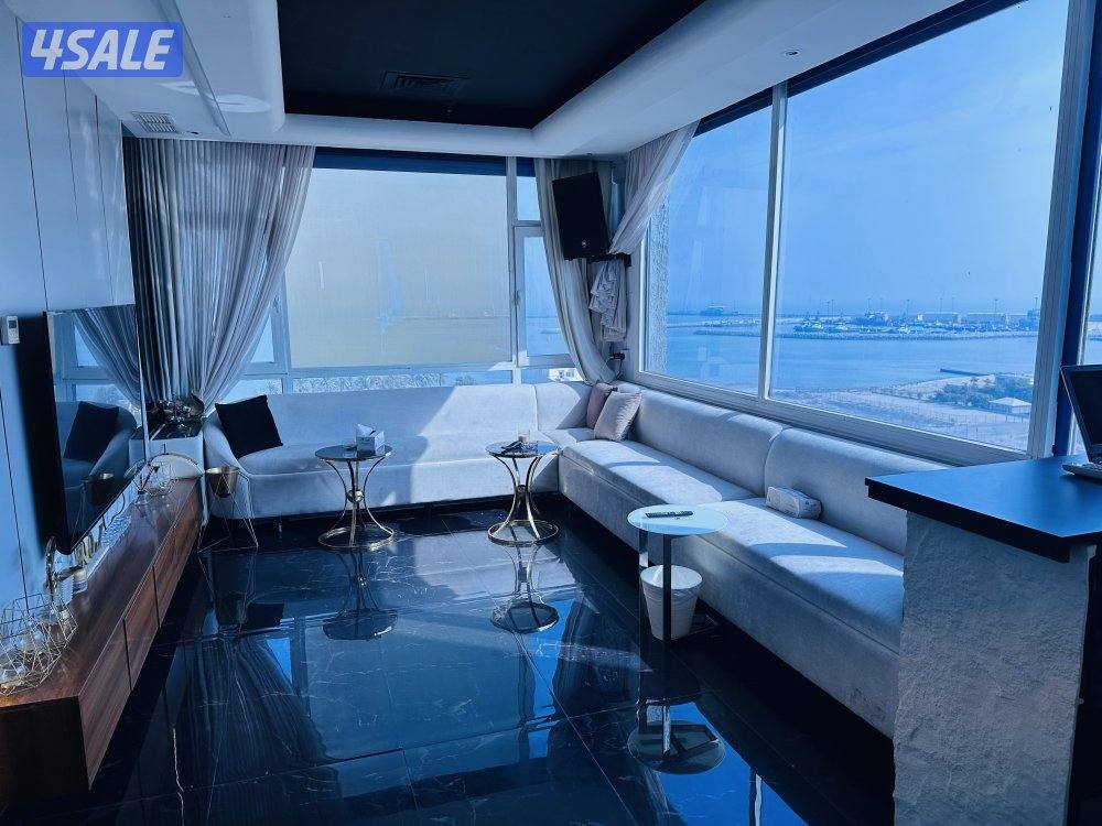 للبيع شقه مفروش عالبحر ابوحليفه  غرفتين حمامين صاله ومطبخ طريق لساحلي13