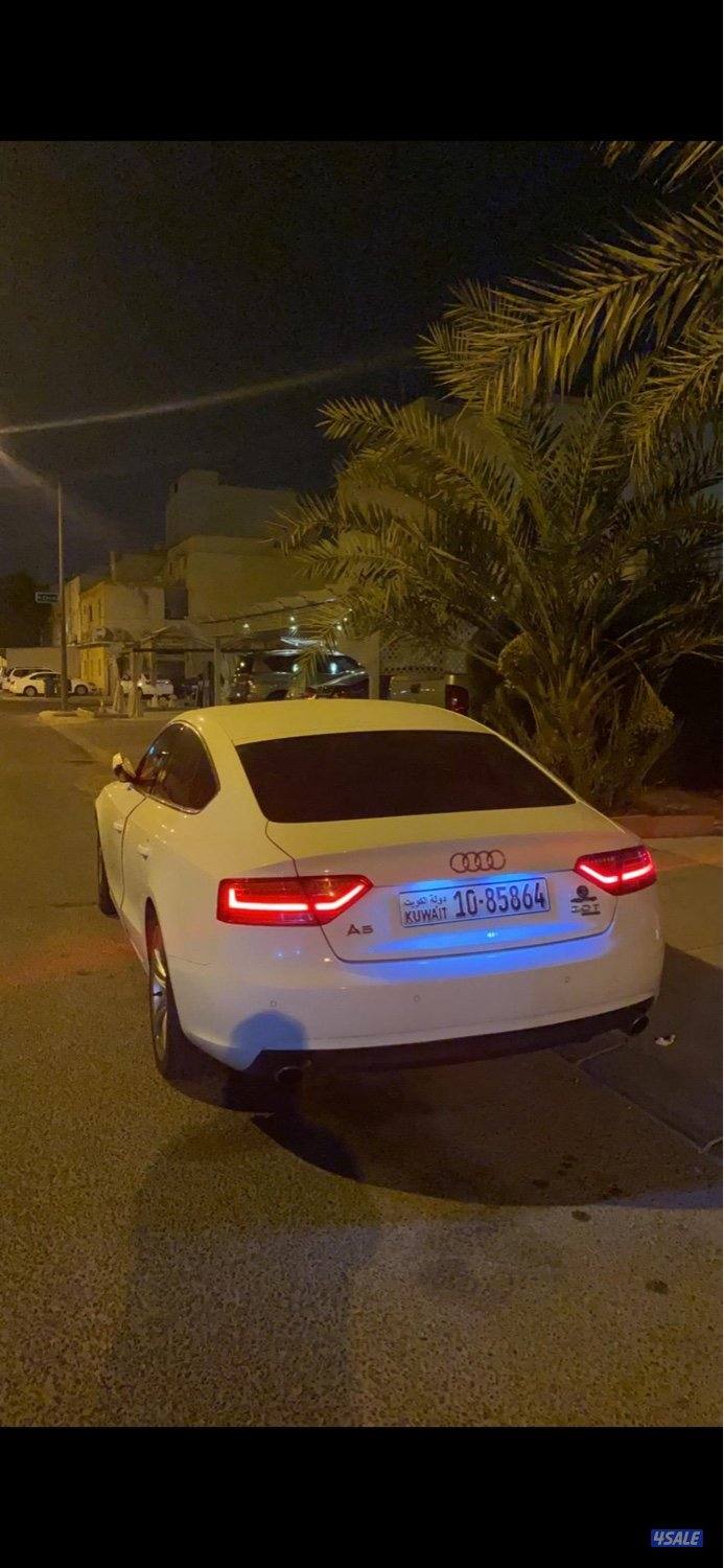 اودي a5  صبغ الوكاله بلكامل بيع سريعه  موصفات خاصه شاشه كبيره0