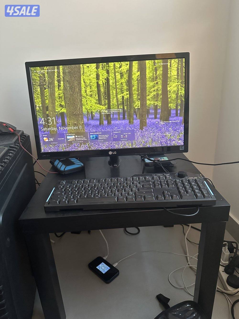 جهاز العاب + شاشة + كيبورد + ملحقات اضافية4