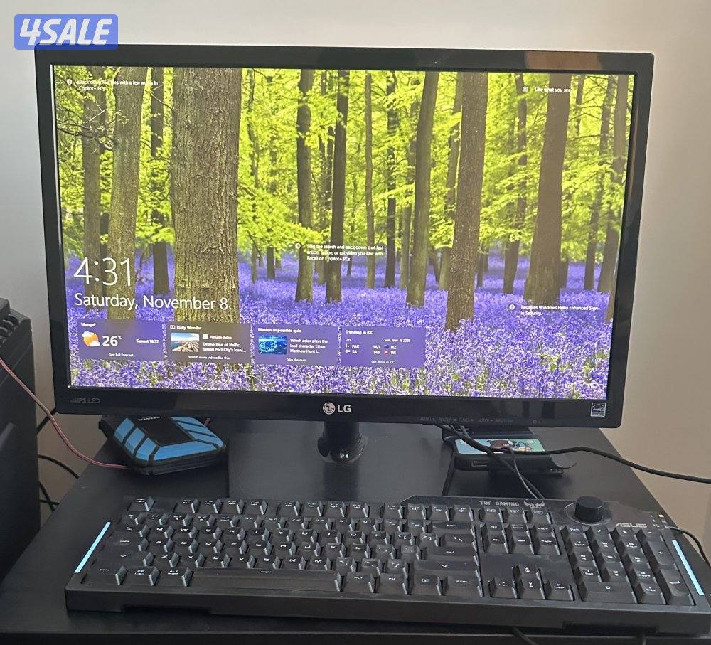 جهاز العاب + شاشة + كيبورد + ملحقات اضافية7