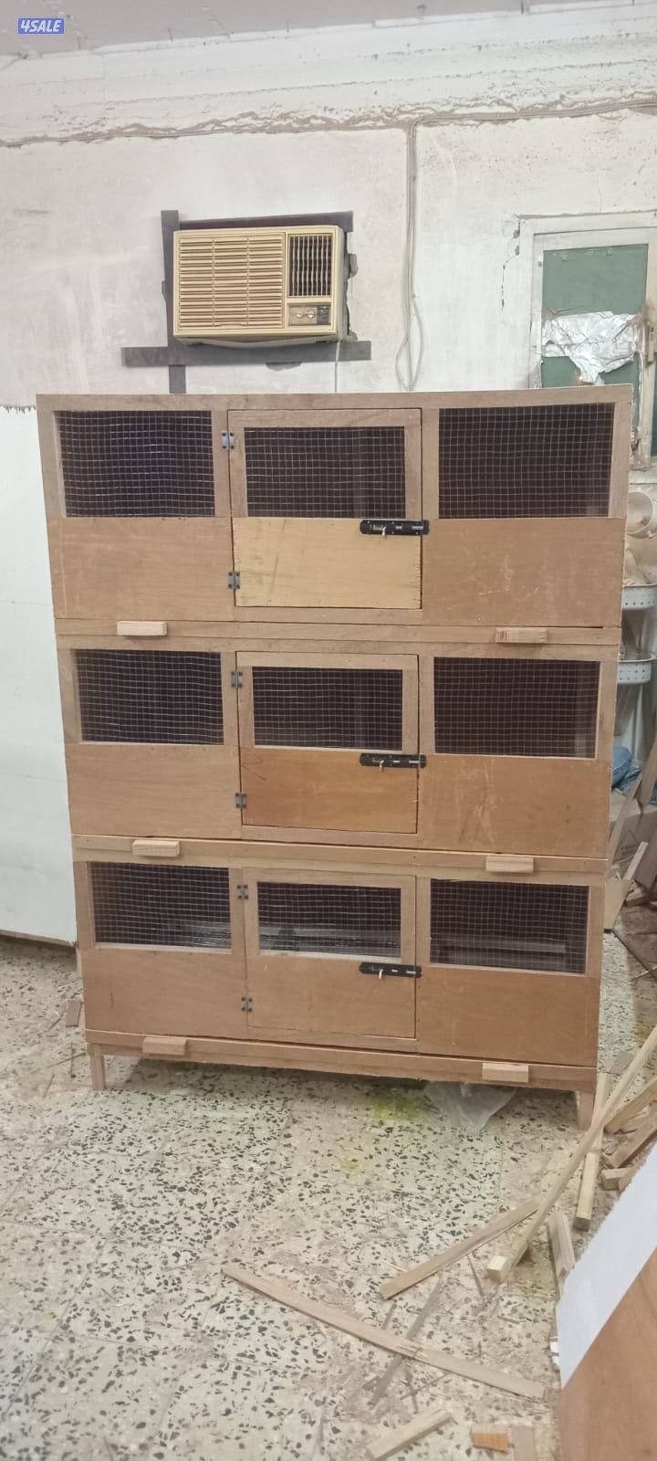 بيع وتفصال خانات وارفف وحظانات للحمام والدجاج شي مرتب وخشب قوي0