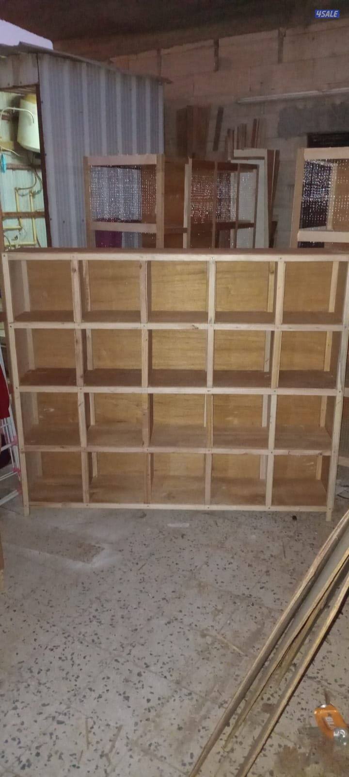 بيع وتفصال خانات وارفف وحظانات للحمام والدجاج شي مرتب وخشب قوي3