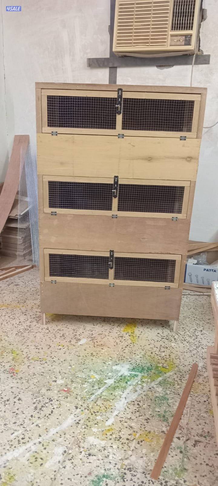 بيع وتفصال خانات وارفف وحظانات للحمام والدجاج شي مرتب وخشب قوي5