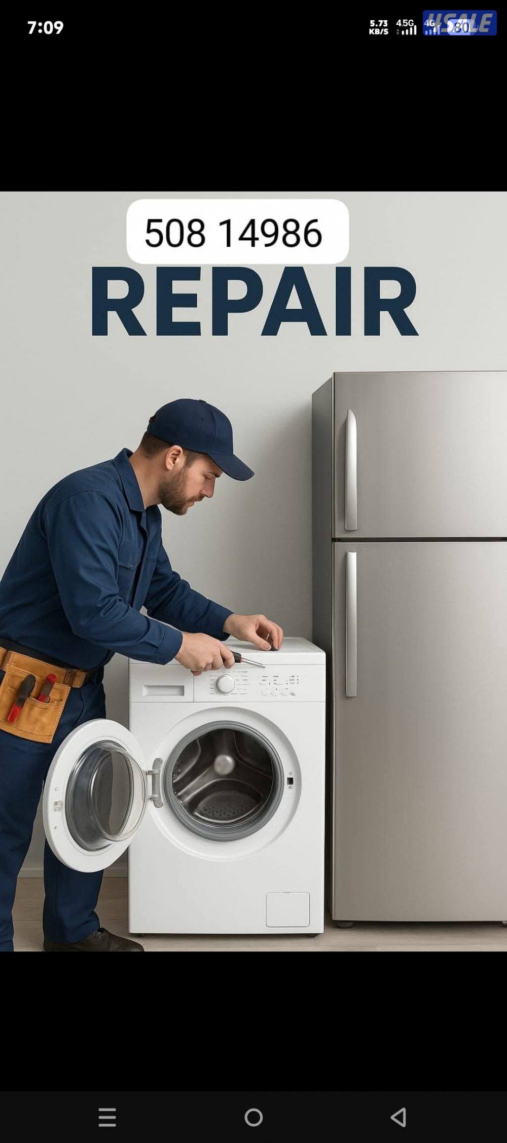 REPAIR AC /REFRIGERATOR/WASHINGMACHINE9