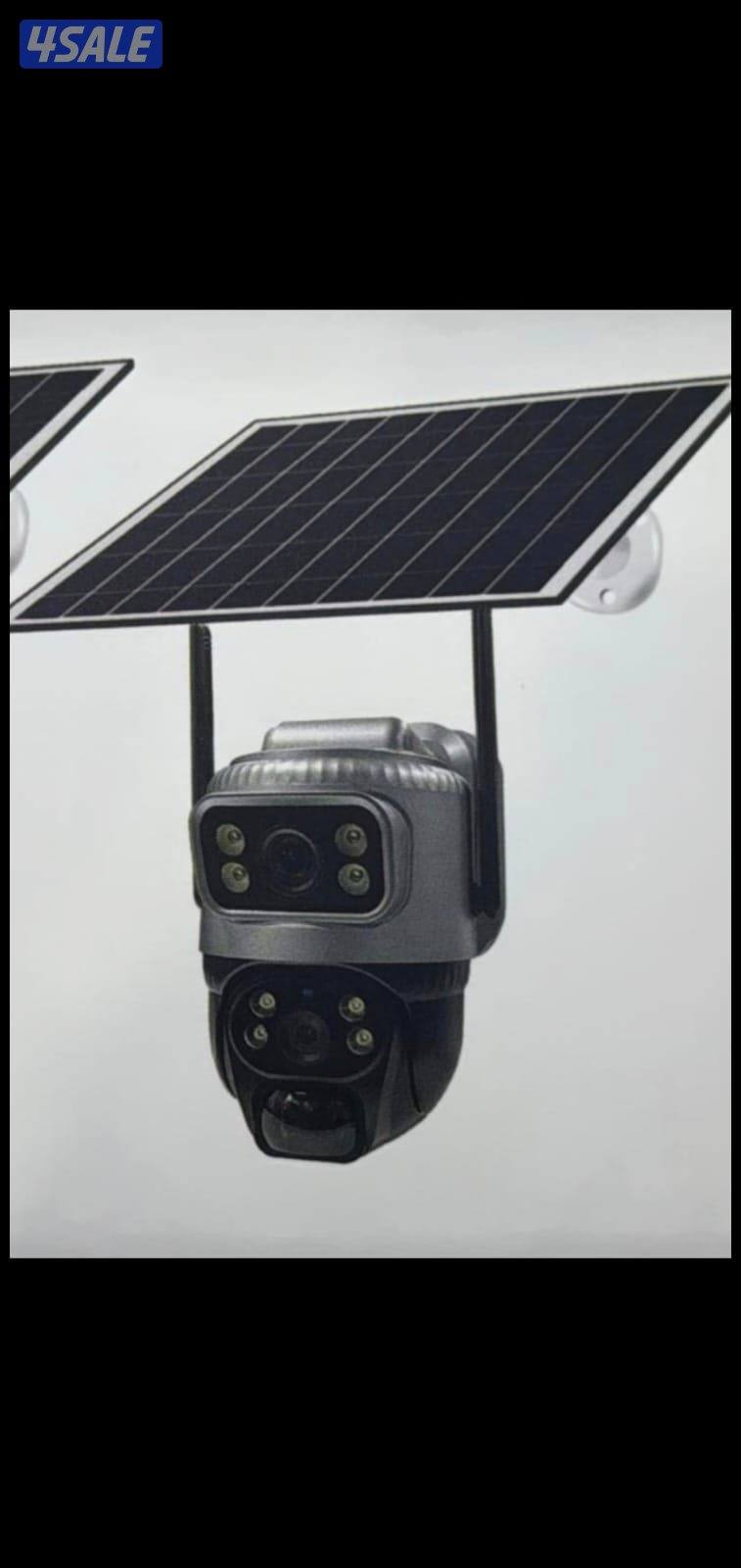 كاميرا طاقه شمسيه متحركه بجميع الاتجاهات صوت وصوره سبيكرمايك سنسر حركه7