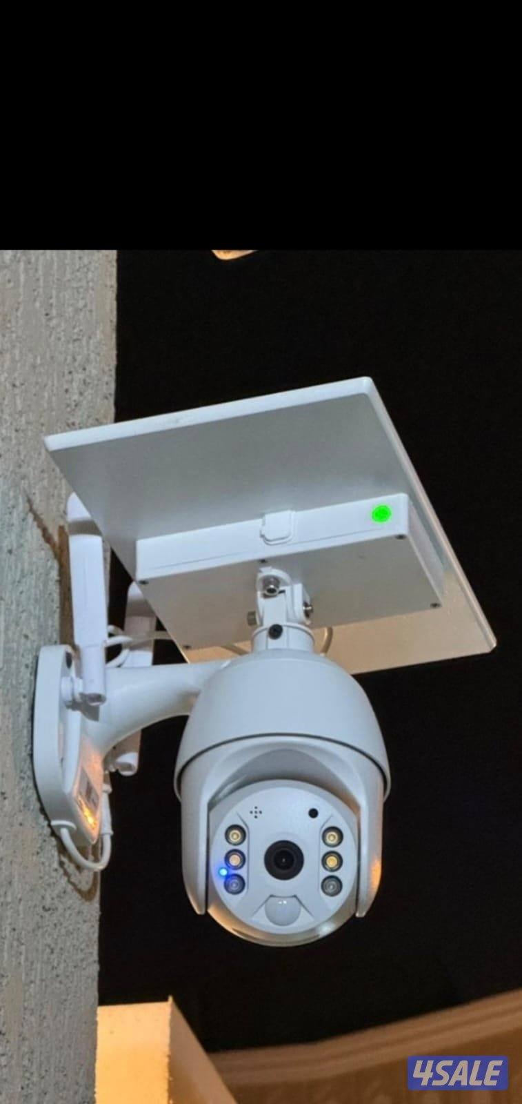 كاميرا طاقه شمسيه متحركه بجميع الاتجاهات صوت وصوره سبيكرمايك سنسر حركه2