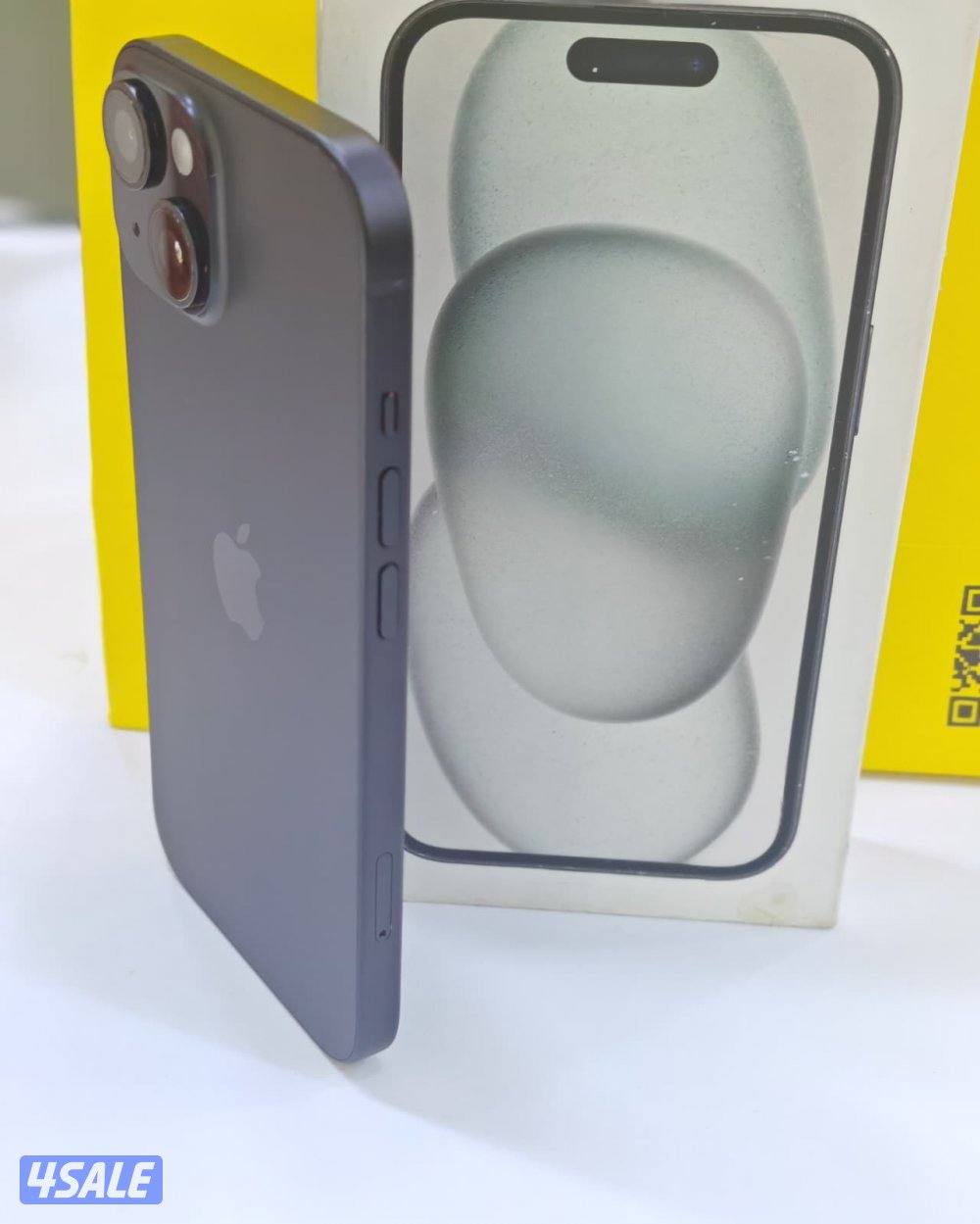 ايفون 15 128 جيجا أسود iPhone 15 128GB Black Used like new8