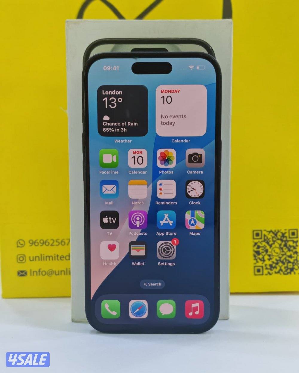 ايفون 15 128 جيجا أسود iPhone 15 128GB Black Used like new7