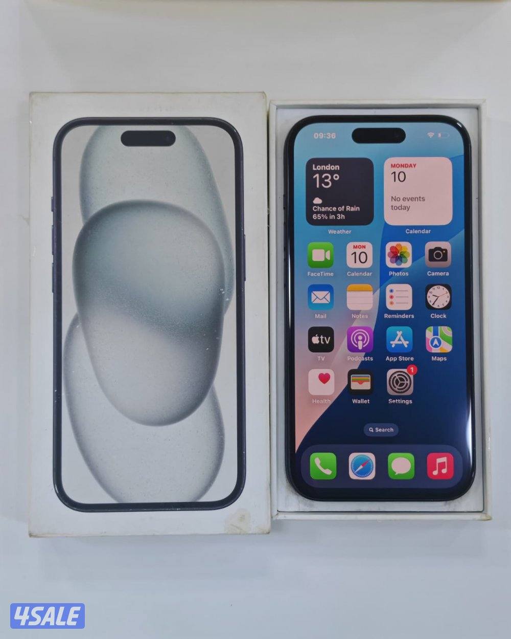 ايفون 15 128 جيجا أسود iPhone 15 128GB Black Used like new9