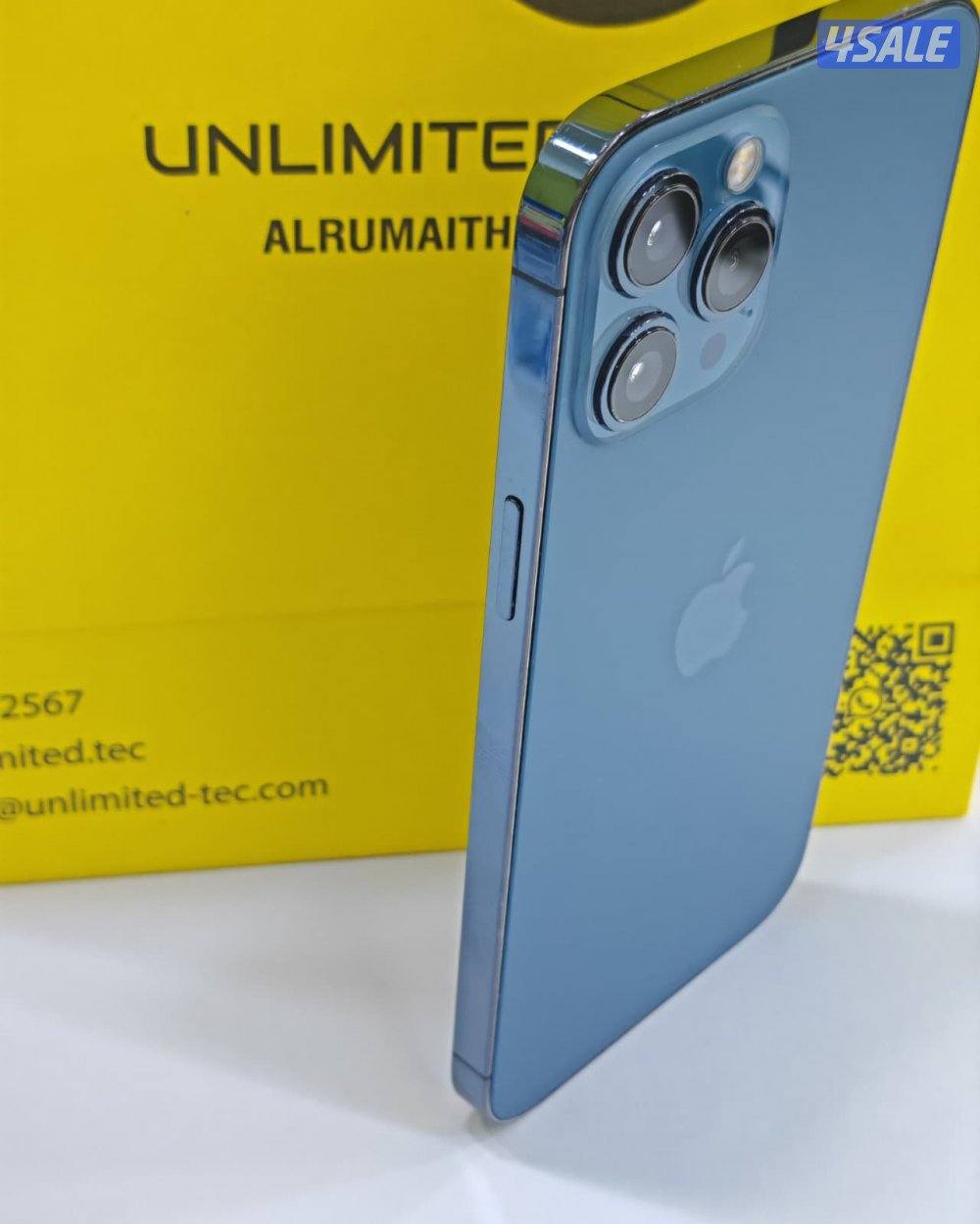 ايفون 12 برو ماكس 256 جيجا iPhone 12 Pro Max 256GB Blue Used like new4