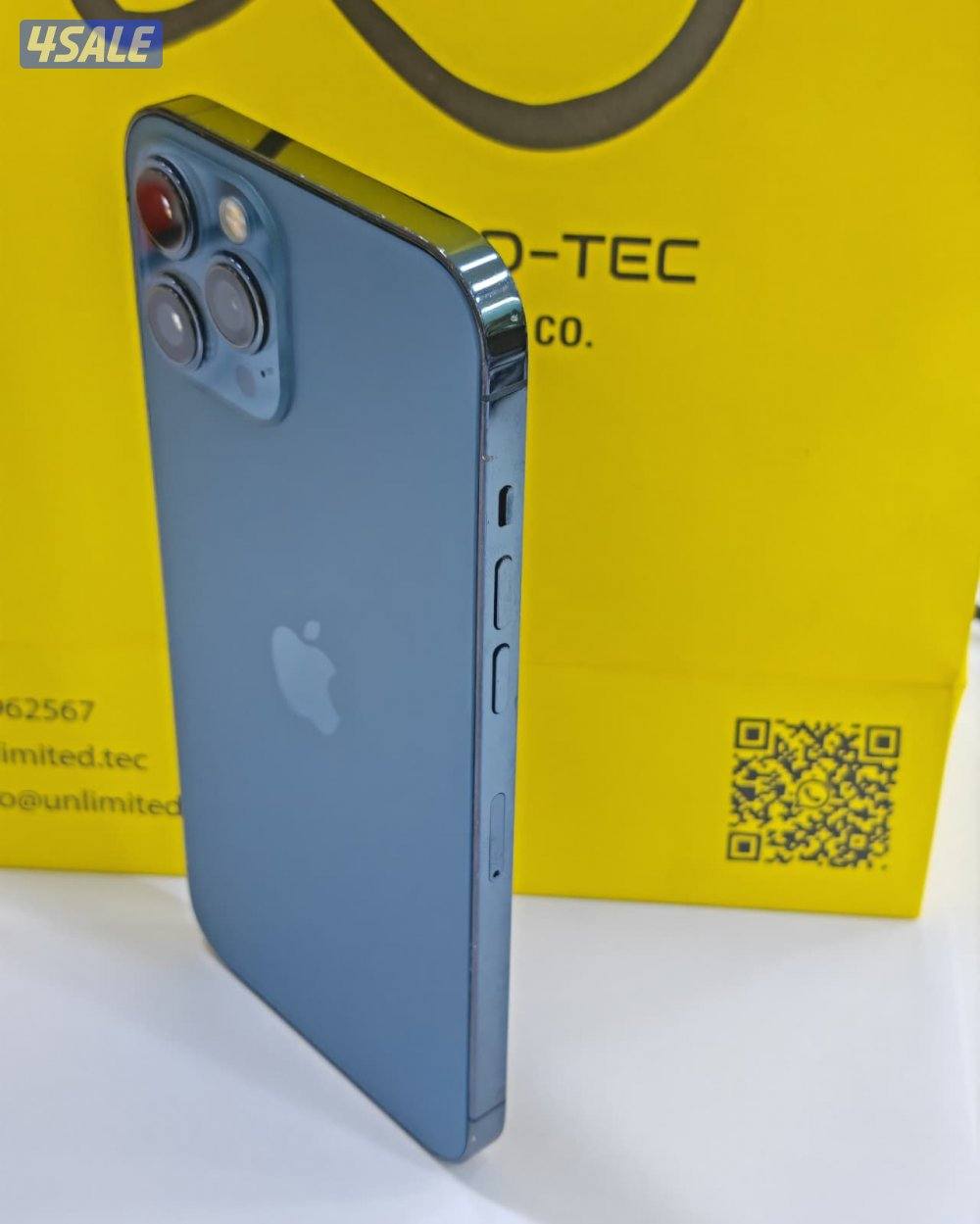 ايفون 12 برو ماكس 256 جيجا iPhone 12 Pro Max 256GB Blue Used like new8