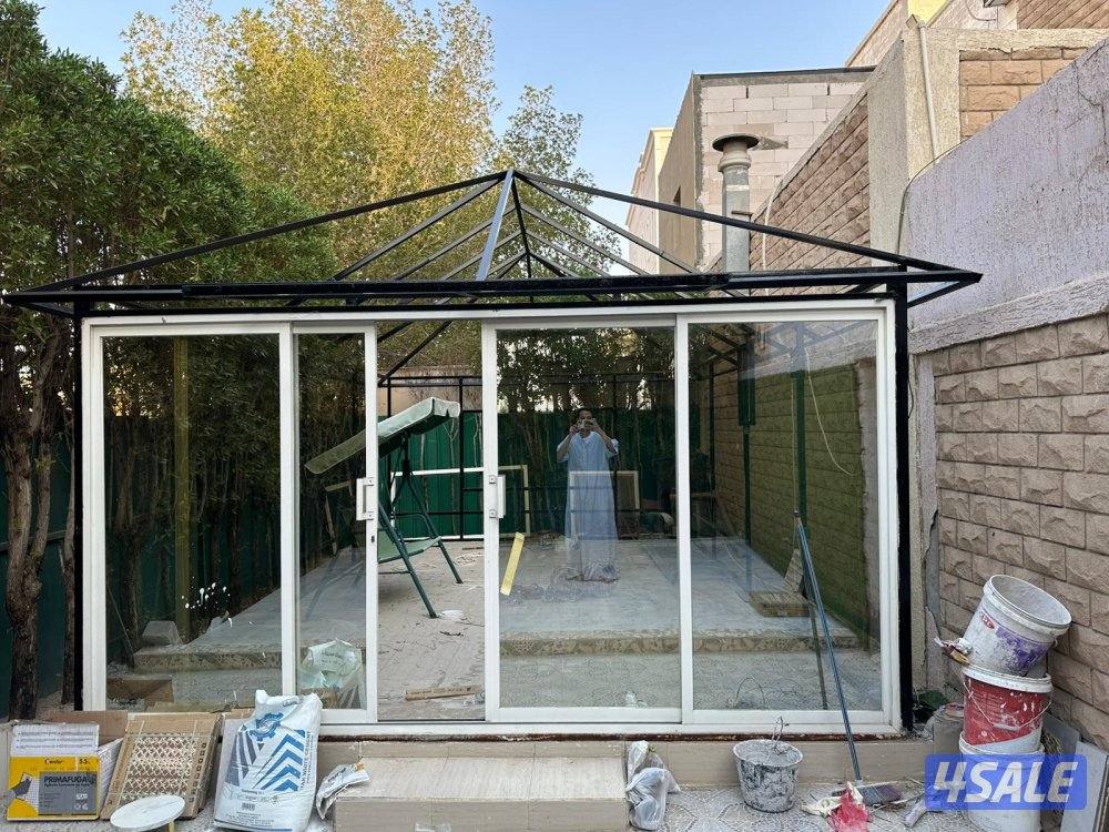 المنیوم ابواب شبابیک مطابخ اسقف دیکور شتر المنیوم جام سکریت شاور بوکس9