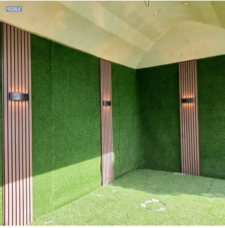 تنسيق حدائق تركيب التيل الطبيعي وا الصناعي وا تركيب البلاط وا الكربستو3