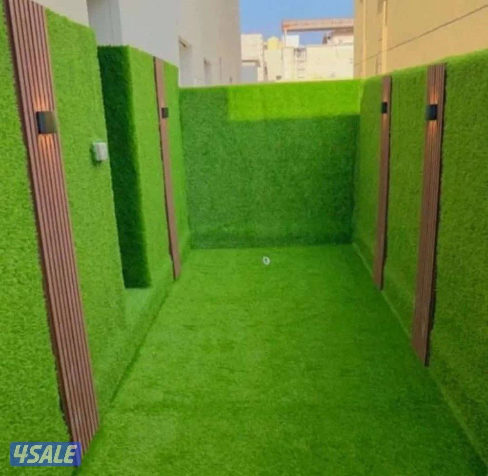 تنسيق حدائق تركيب التيل الطبيعي وا الصناعي وا تركيب البلاط وا الكربستو5