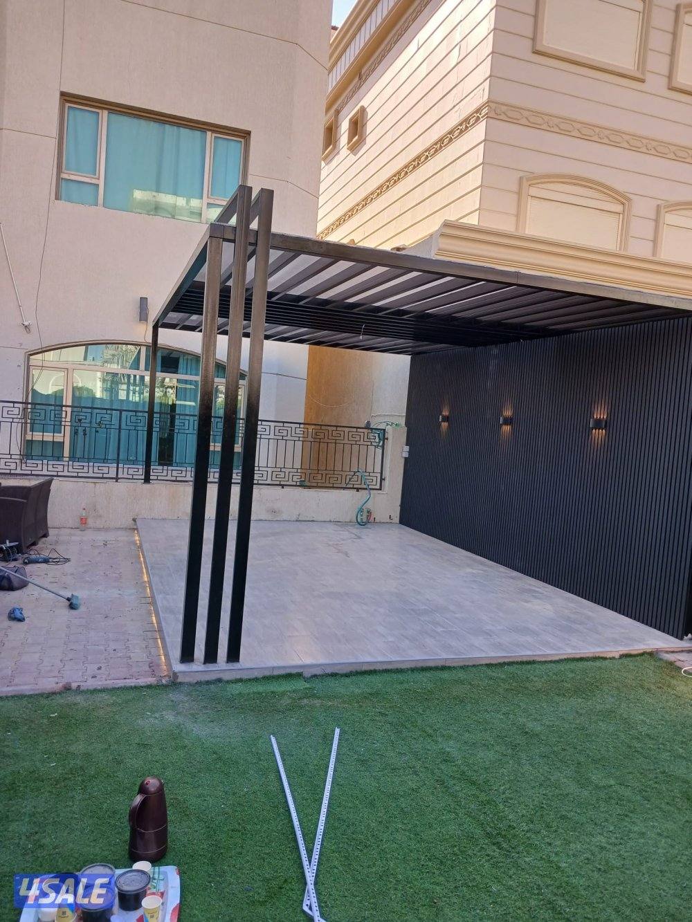 تنسيق حدائق تركيب التيل الطبيعي وا الصناعي وا تركيب البلاط وا الكربستو11