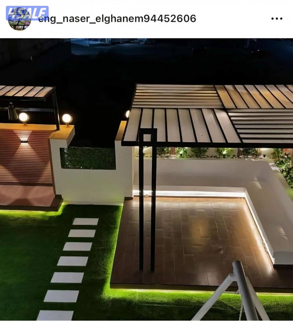 تنسيق حدائق تركيب التيل الطبيعي وا الصناعي وا تركيب البلاط وا الكربستو12