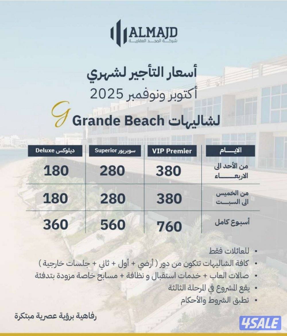 اجر وتملك شاليه احلامك4