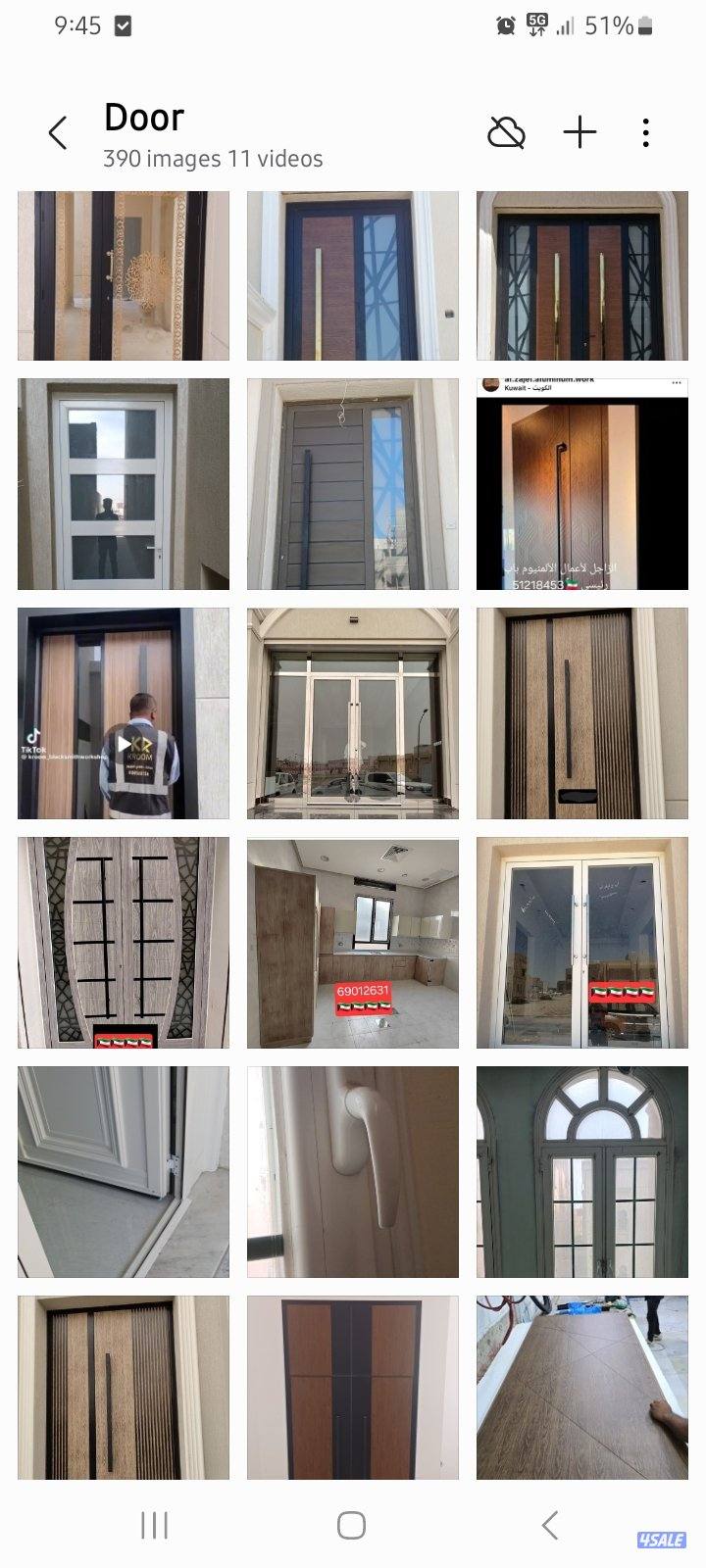 أبواب، نوافذ، مطابخ، مصاريع، وجميع أنواع أعمال الألمنيوم5