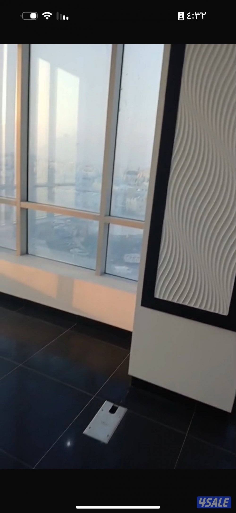 للإيجار دور فخم مشطب بالكامل مساحة ١٣٠ متر رقمين مدني الطابق الخامس2