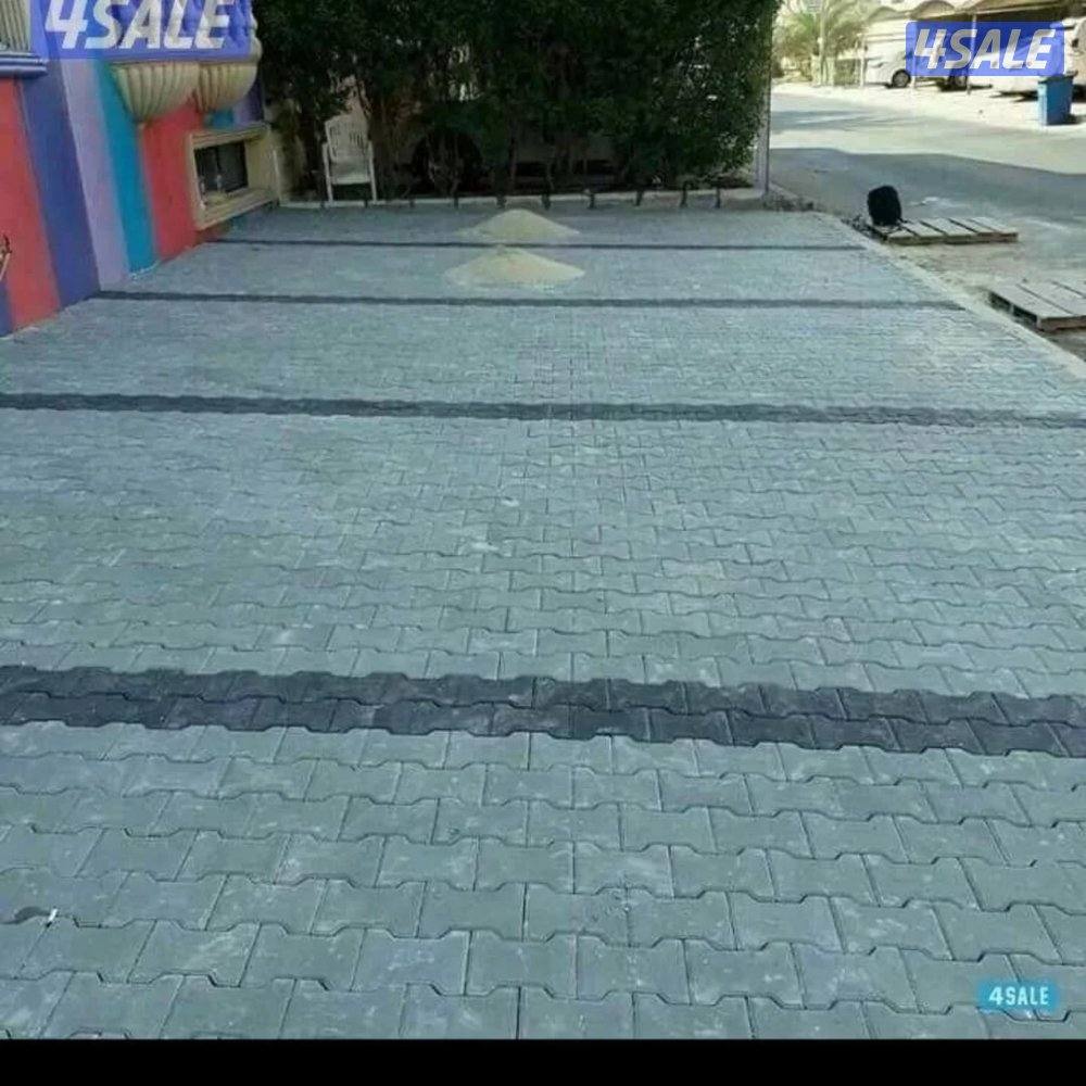 معلم بلاط متدخل وكربستون وصب مزييك أرضيات وجلي كاش وتركيب سياج تركي وج3