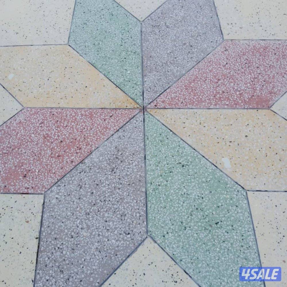 معلم بلاط متدخل وكربستون وصب مزييك أرضيات وجلي كاش وتركيب سياج تركي وج7