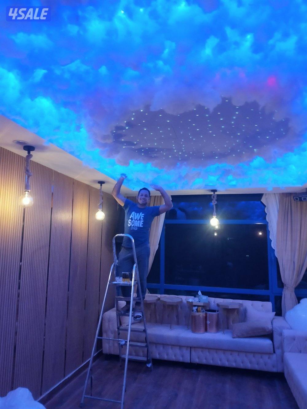 اصباغ وتركيب ورق جدران وتركيب باركيه0