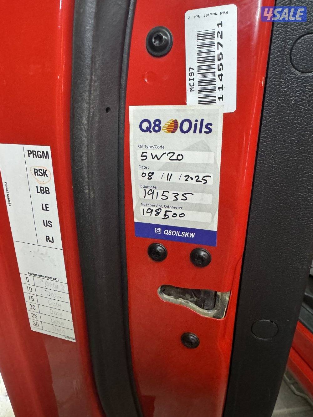 موستنج2013 GT ٨ سلندر (تماتيك )مرفق ورقه فحص اقراء الإعلان3