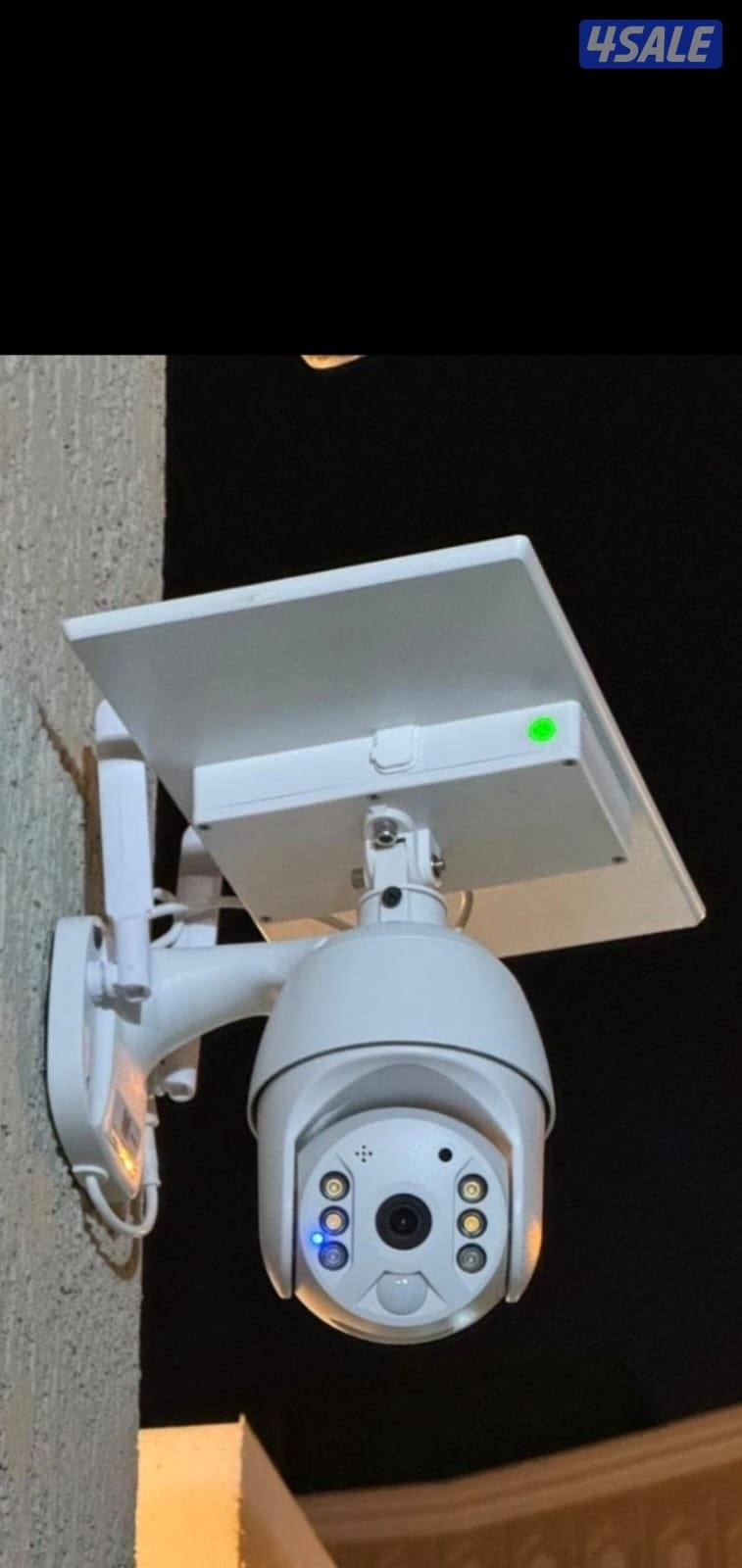 كاميرا طاقه شمسيه متحركه بجميع الاتجاهات صوت وصوره سبيكر مايك سنسرحركه4