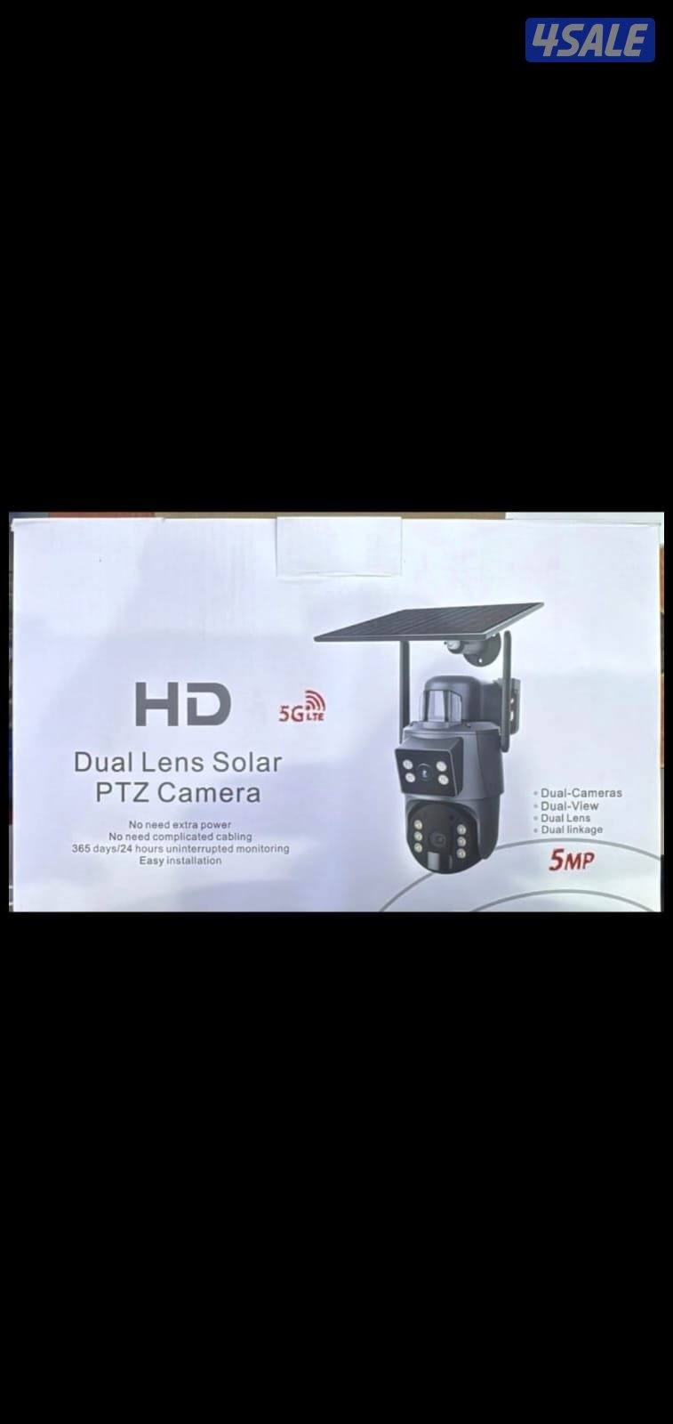 كاميرا طاقه شمسيه متحركه بجميع الاتجاهات صوت وصوره سبيكر مايك سنسرحركه13