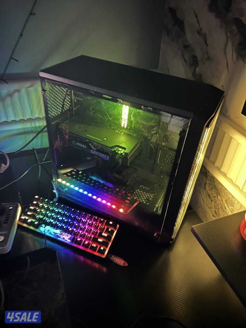 اهم مواصفات البيسي :Rtx3060,widows11pro المعالجcore i5مع كيبورد واغراض0