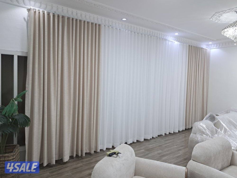 تفصال وتركيب جميع انواع الستاير خام لينن ويفي فندقي3