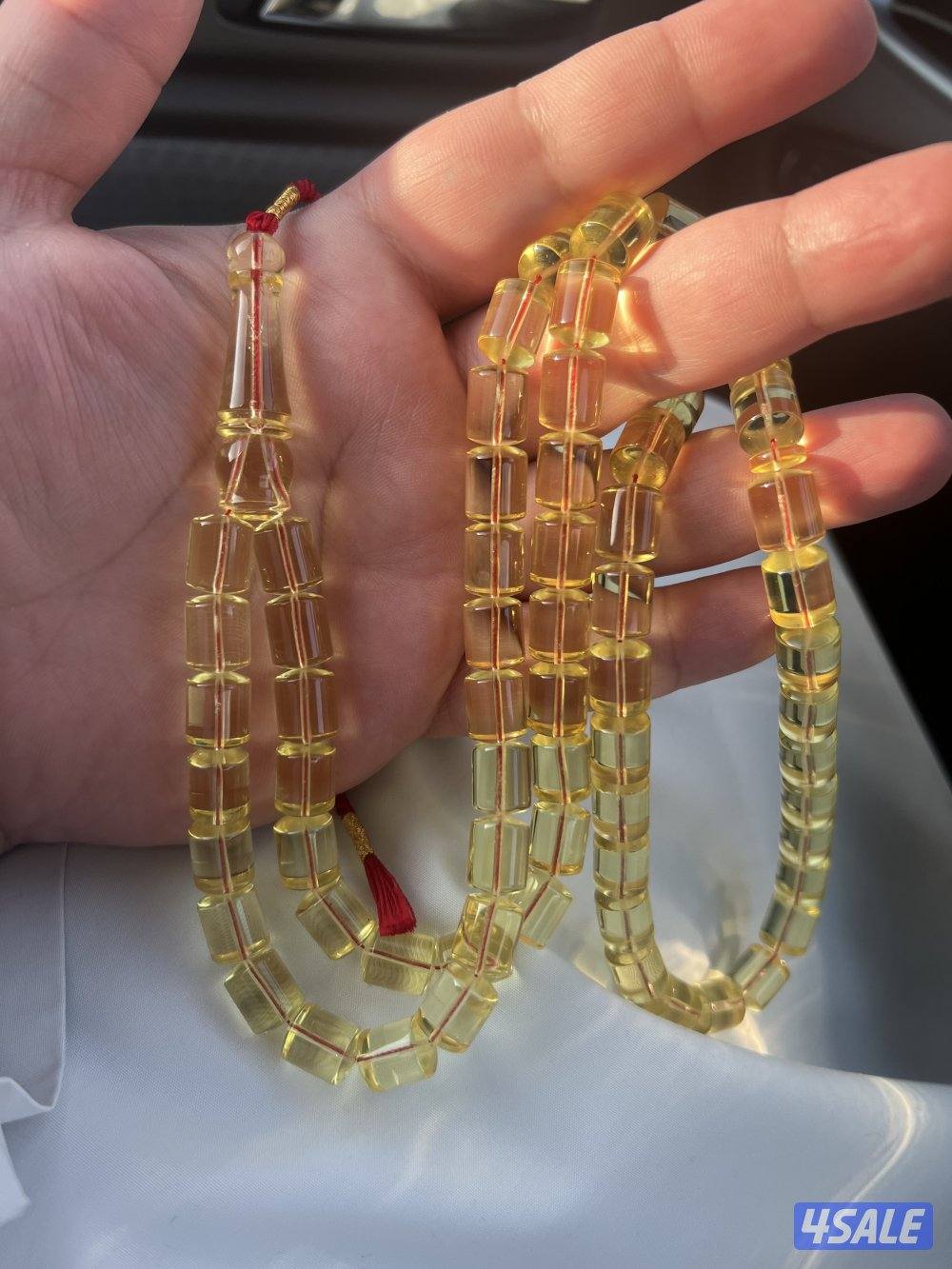 مسباح كهرب شفاف عسلي1