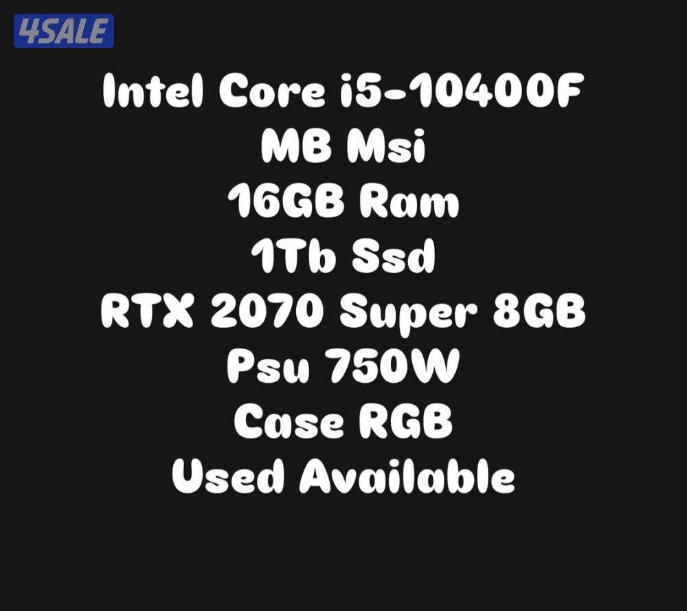 RTX 2070 Super 8GB / i5 104001