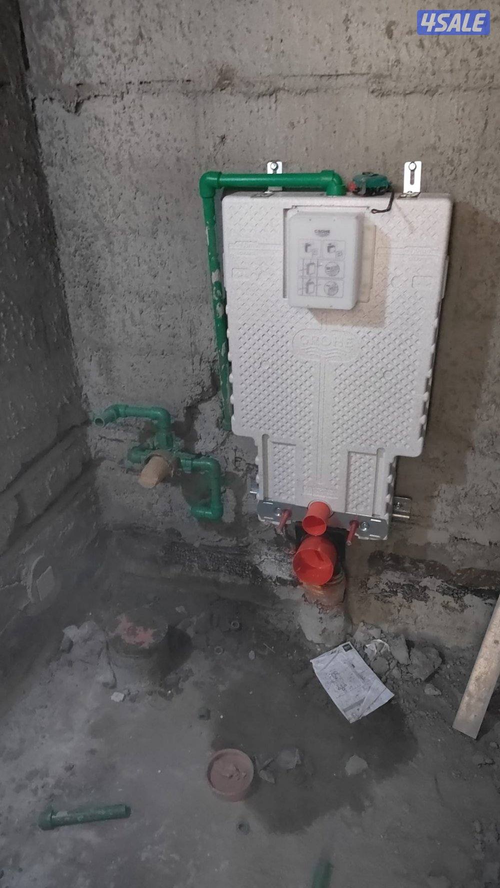 فني صحي تمديد وتشطيب الحمامات والمطابخ1