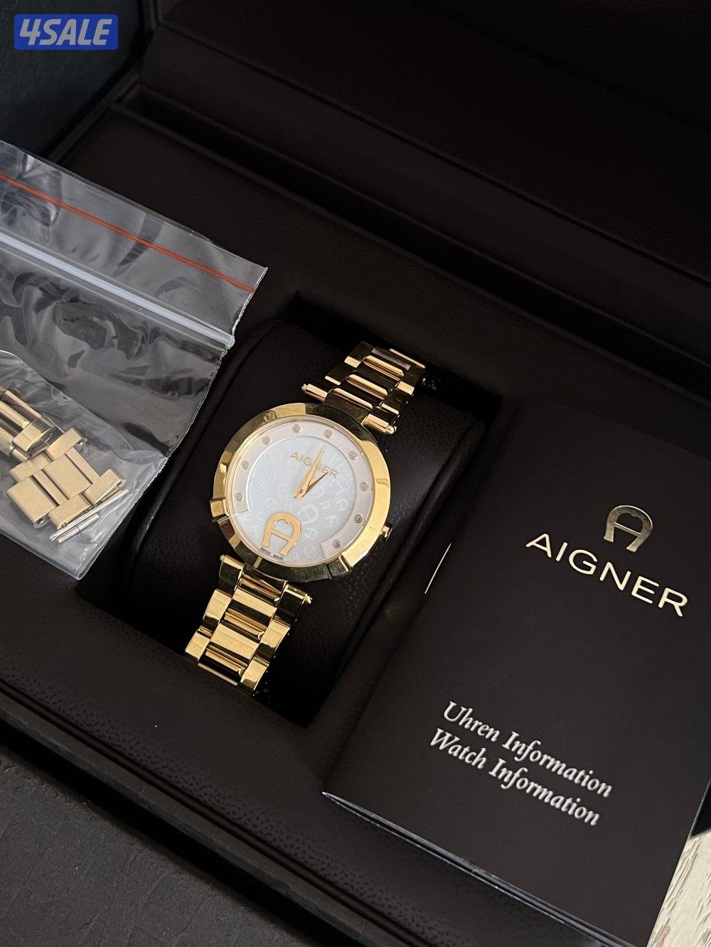 ساعه نسائيه ماركة (أغنر) الاصليه كامله بجميع مرفقاتها.4