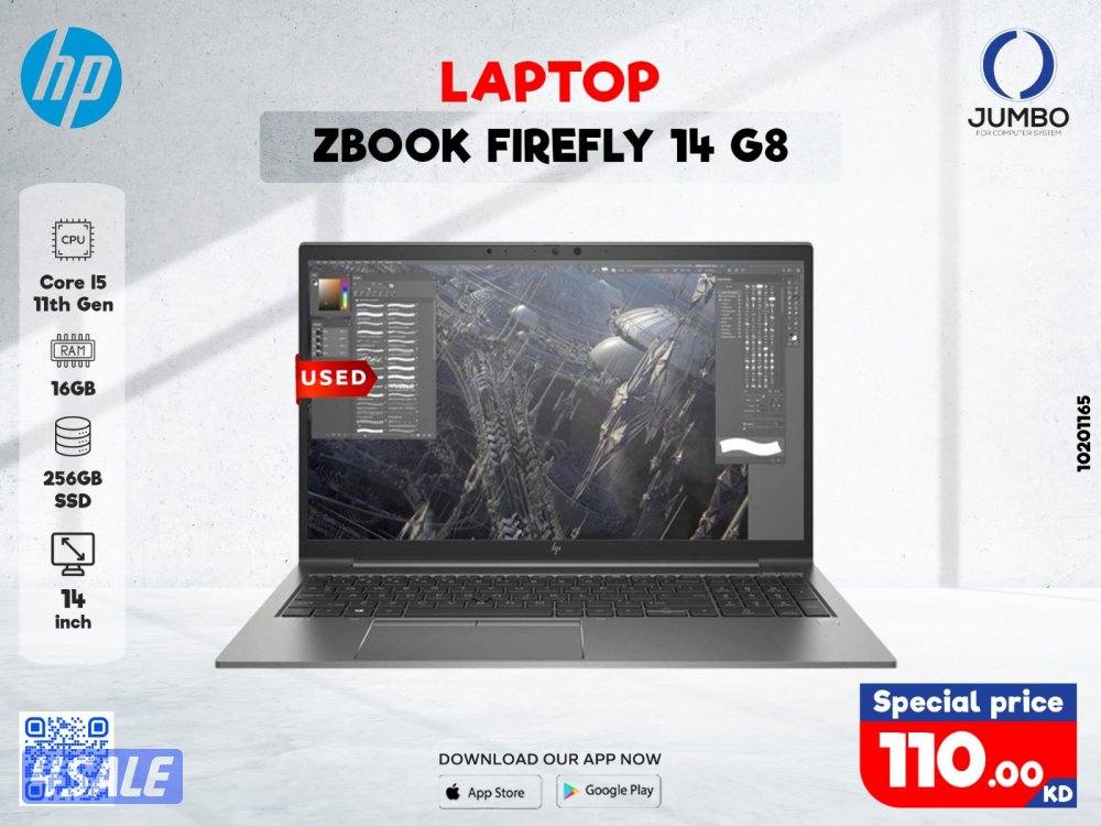 لابتوب اتش بي زد بوك فايرفلاى14 G8 مستعمل0