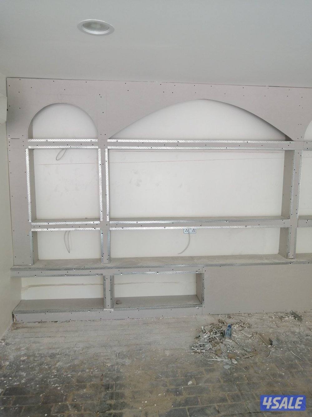 تركيب جميع انواع الديكور الجبس بود تقسيم غرف تركيب سقف معلق مع مخفي3